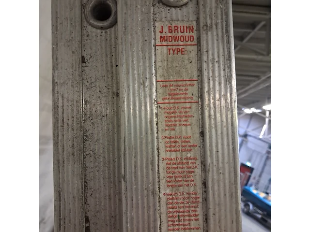 Uitschuifbare ladder 2x14 treeds - afbeelding 5 van  6