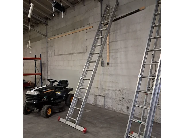 Uitschuifbare ladder 2x14 treeds - afbeelding 6 van  6