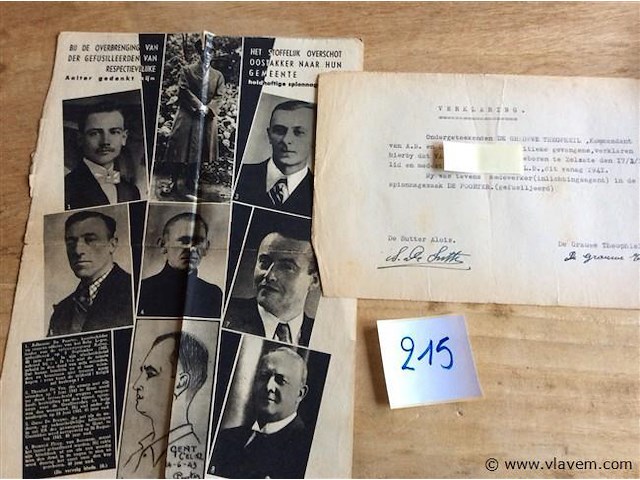 Uittreksels verzetstrijders - afbeelding 1 van  4