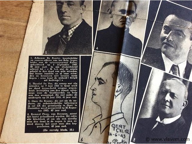 Uittreksels verzetstrijders - afbeelding 2 van  4