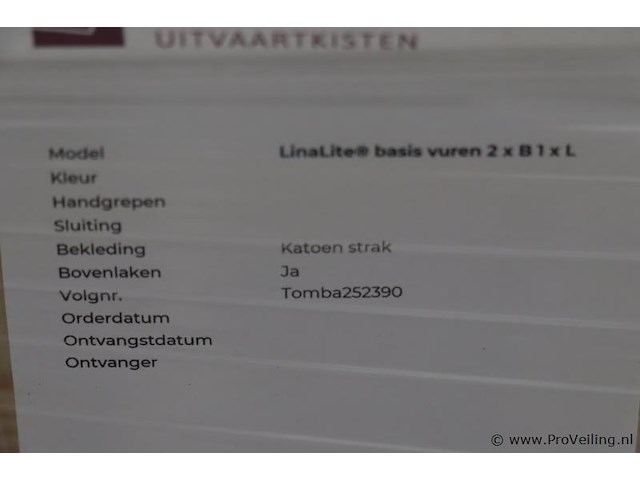 Uitvaartkist | model linalite basis vuren - afbeelding 8 van  8