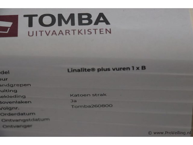 Uitvaartkist | model linalite plus vuren 1x b - afbeelding 7 van  7