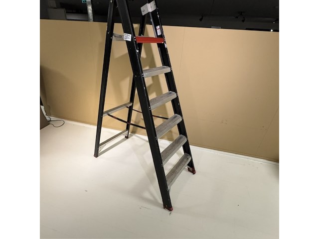 Uitzettrap altrex professional, zwart, 1x6 treden - afbeelding 2 van  3