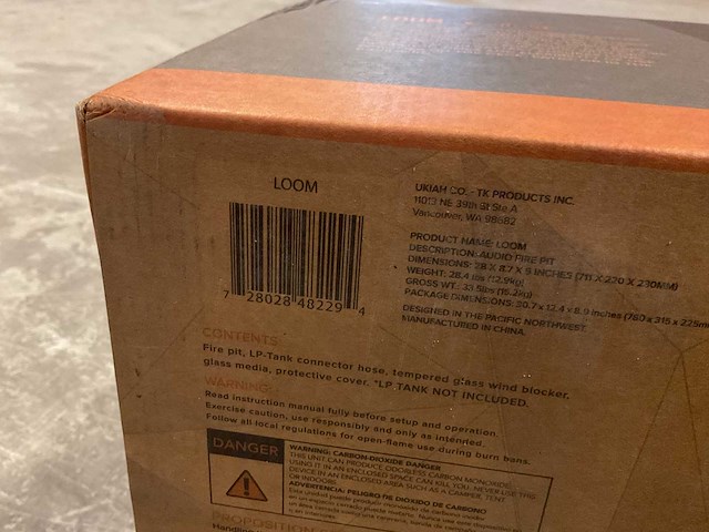 Ukiah loom draagbare tafelhaard gas tuinhaard buitenhaard - afbeelding 4 van  4