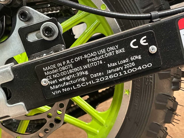Ultra elektrisch kinder crossmotor - 1000 watt - afbeelding 2 van  10