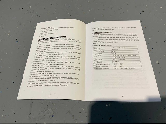 Ultra force equipment - 12 volt startbooster incl. ophangbevestiging - afbeelding 2 van  9