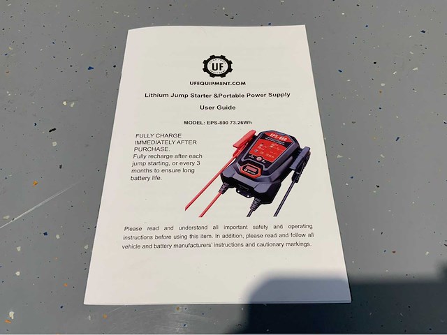 Ultra force equipment - 12 volt startbooster incl. ophangbevestiging - afbeelding 9 van  10