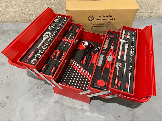 Ultra force equipment - 2026 - 86 delige - gereedschapskoffer - afbeelding 1 van  6