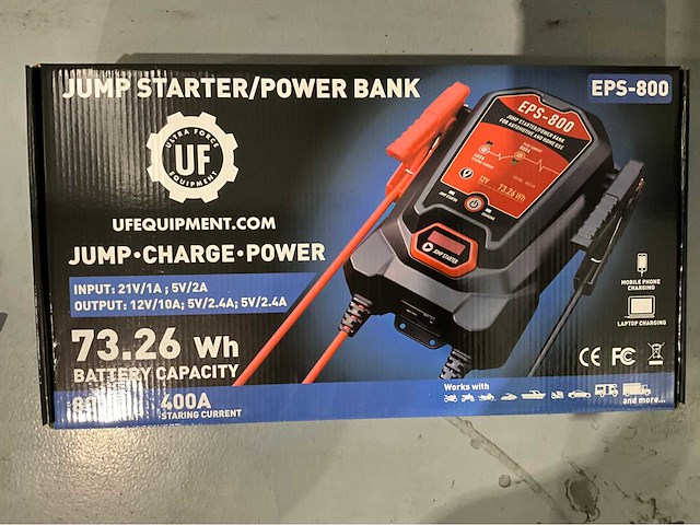 Ultra force equipment - 2026 - eps-800 - startbooster / power bank - afbeelding 9 van  9