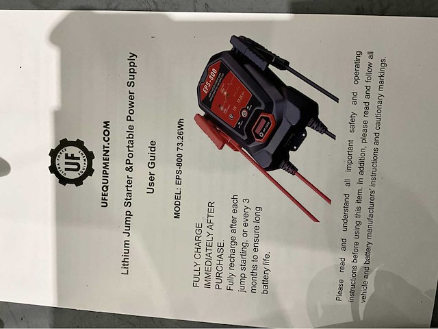 Ultra force equipment - 2026 - eps-800 - startbooster / power bank - afbeelding 8 van  9