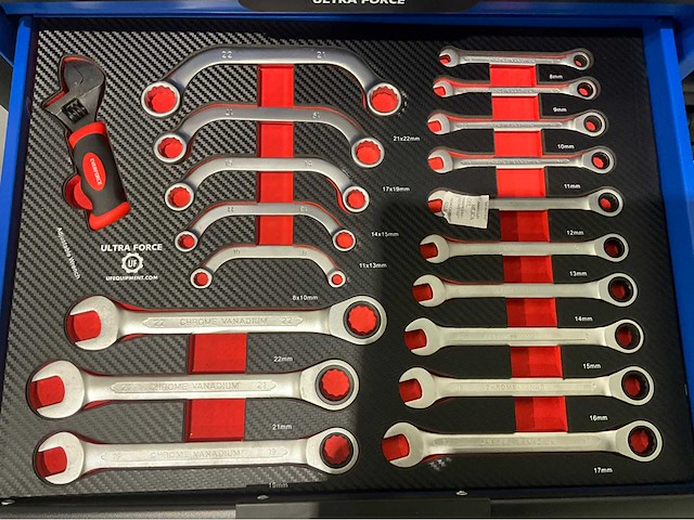 Ultra force equipment - 2026 - jumbo deluxe 293pc - gereedschapswagen - afbeelding 5 van  32