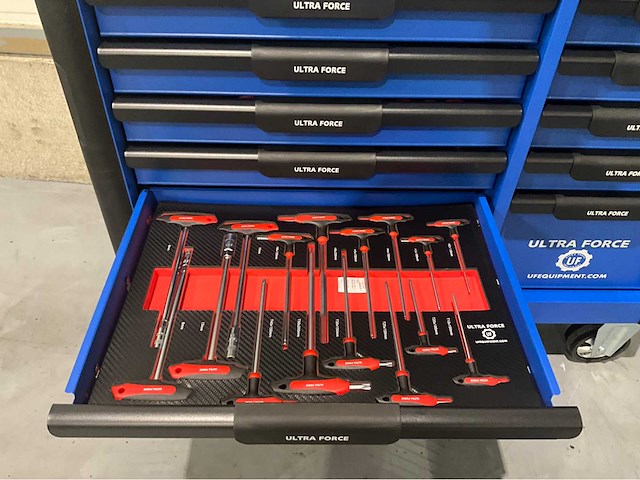 Ultra force equipment - 2026 - jumbo deluxe 293pc - gereedschapswagen - afbeelding 10 van  32