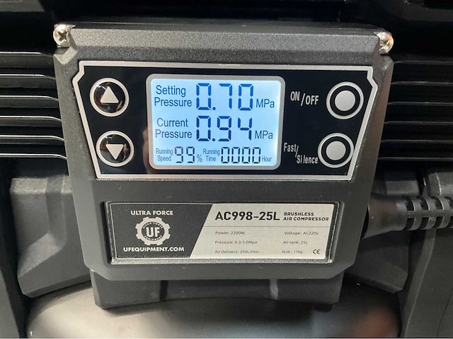 Ultra force equipment - ac998 25 l- compressor brushless - afbeelding 9 van  15