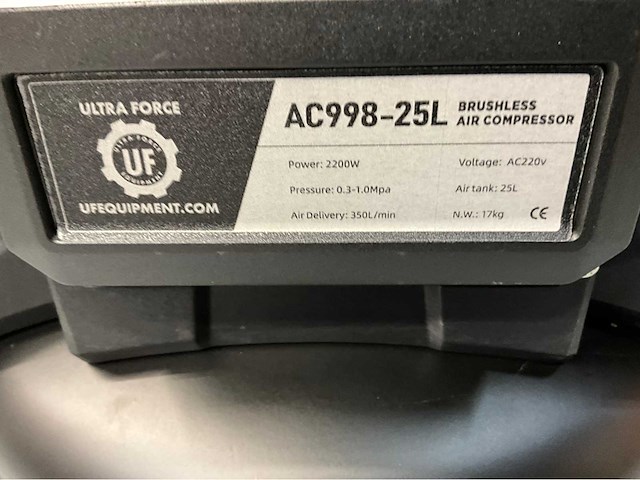 Ultra force equipment - ac998 25 l- compressor brushless - afbeelding 3 van  22