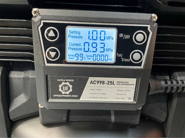 Ultra force equipment - ac998 25 l- compressor brushless - afbeelding 15 van  22