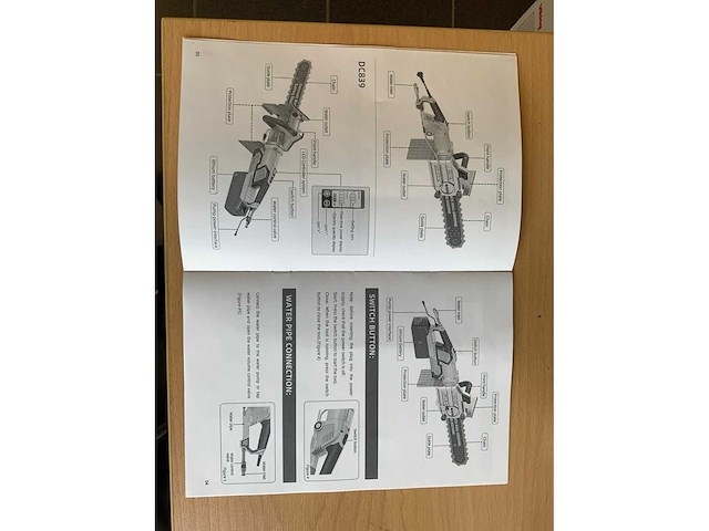 Ultra force equipment - betonzaag ac839 - 5000w - waterpomp - 6500rpm - afbeelding 13 van  20