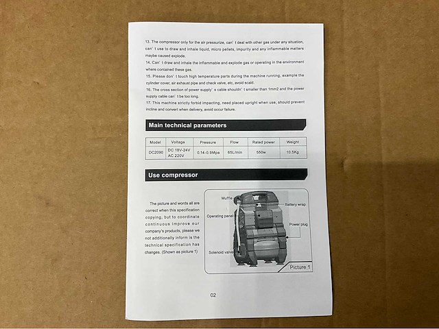 Ultra force equipment - dc2090 compressor - 550w - 2026 - afbeelding 6 van  15
