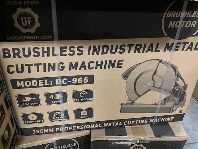Ultra force equipment - dc966 - cirkelzaagmachine metaal - 3500w - 2026 - afbeelding 15 van  22