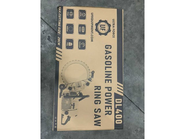 Ultra force equipment - dl400 - ringzaag beton benzine - in koffer - harde bouwmaterialen - afbeelding 1 van  2