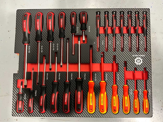 Ultra force equipment - gereedschapstrolley 4 trays - 238 pcs gereedschap - cijferslot - afbeelding 2 van  18