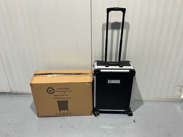 Ultra force equipment - gereedschapstrolley 4 trays - 238 pcs gereedschap - cijferslot - afbeelding 1 van  18