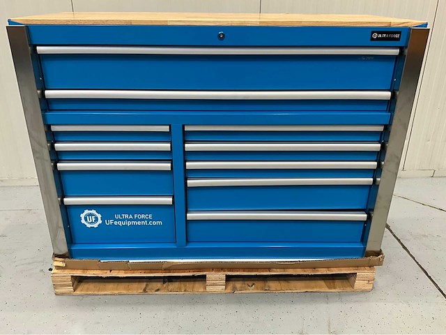 Ultra force equipment - gereedschapswagen 11 laden - 386 pcs gereedschap - softclose- transportschade - afbeelding 6 van  13