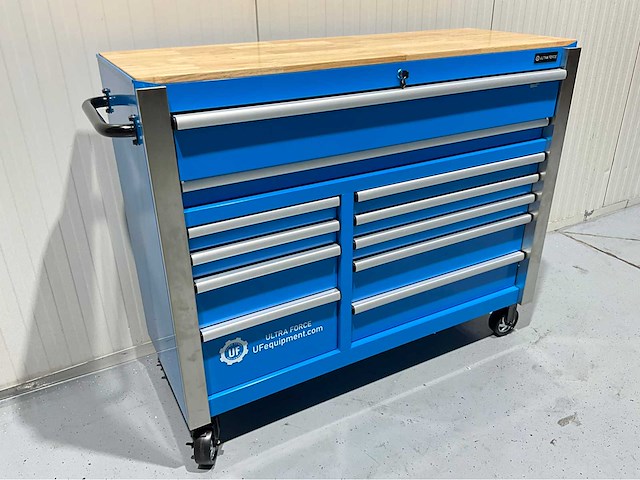 Ultra force equipment - gereedschapswagen 11 laden - 386 pcs gereedschap - softclose - afbeelding 1 van  11