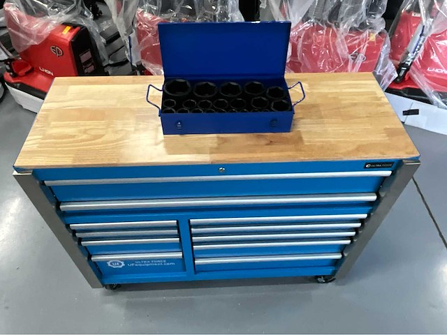 Ultra force equipment - gereedschapswagen 11 laden en krachtdoppenset - 386 pcs gereedschap - 21 doppen - afbeelding 4 van  5