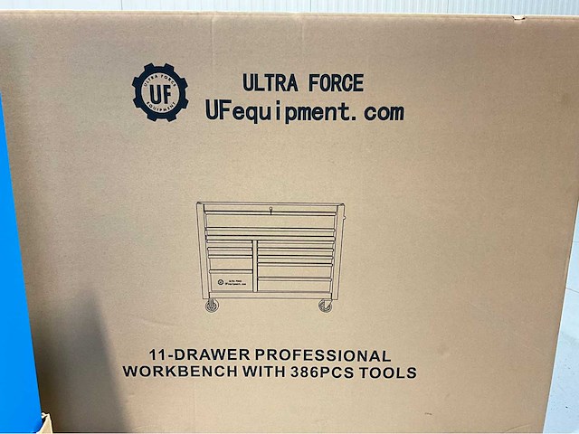 Ultra force equipment - gereedschapswagen 11 laden en krachtdoppenset - 386 pcs gereedschap - 21 doppen - afbeelding 8 van  23