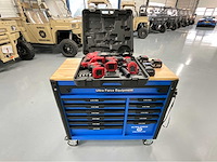 Ultra force equipment - gereedschapswagen 12 laden en 4 in 1 accu gereedschap set