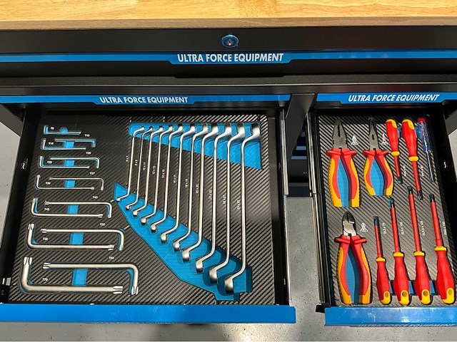 Ultra force equipment - gereedschapswagen 12 laden incl 269 pcs gereedschap - afbeelding 16 van  20