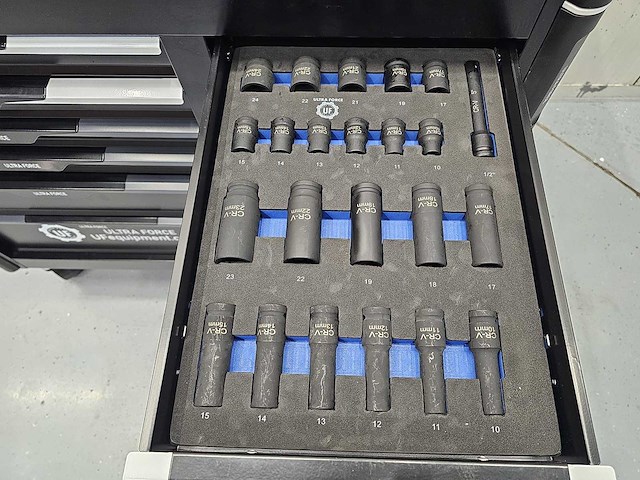 Ultra force equipment - gereedschapswagen 13 laden gevuld met 298 pcs gereedschap - afbeelding 5 van  25