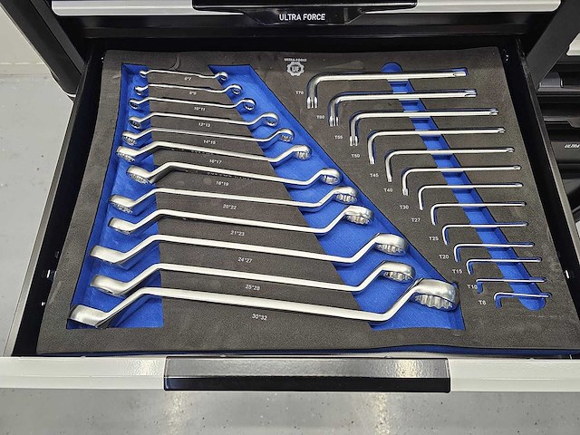 Ultra force equipment - gereedschapswagen 13 laden gevuld met 298 pcs gereedschap - afbeelding 22 van  25