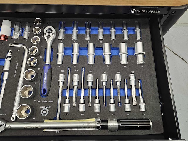 Ultra force equipment - gereedschapswagen 13 laden gevuld met 298 pcs gereedschap - afbeelding 15 van  17