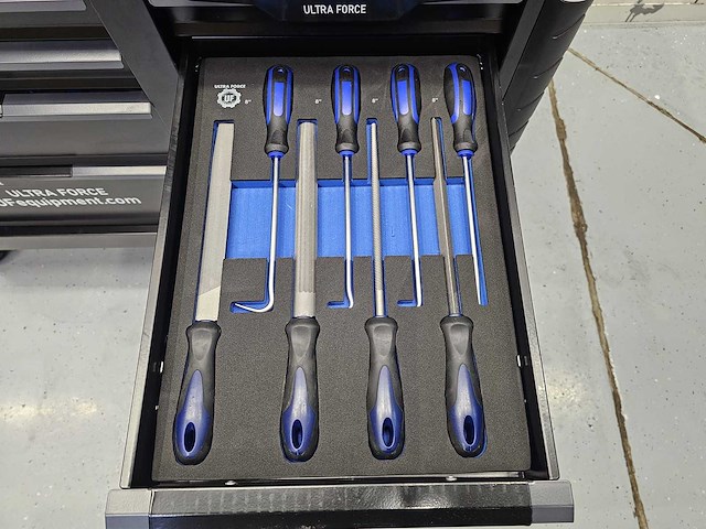 Ultra force equipment - gereedschapswagen 13 laden gevuld met 298 pcs gereedschap - afbeelding 1 van  4