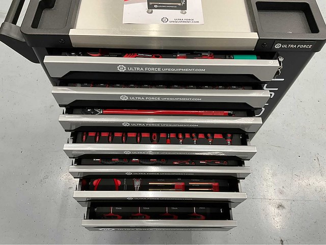 Ultra force equipment - gereedschapswagen 258 pcs en trolley 725 pcs - afbeelding 11 van  37