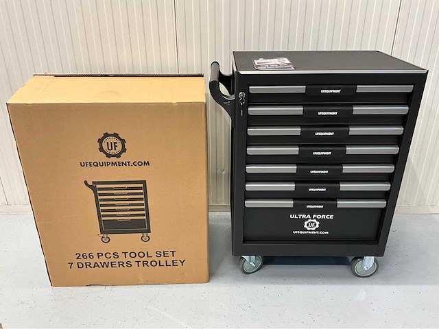 Ultra force equipment - gereedschapswagen 7 laden - 266 pcs gereedschap - afbeelding 8 van  14
