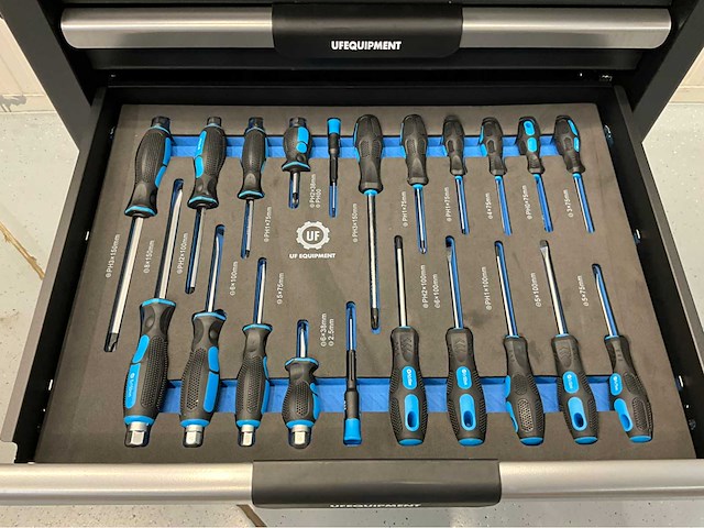 Ultra force equipment - gereedschapswagen 7 laden - 266 pcs gereedschap - afbeelding 20 van  20