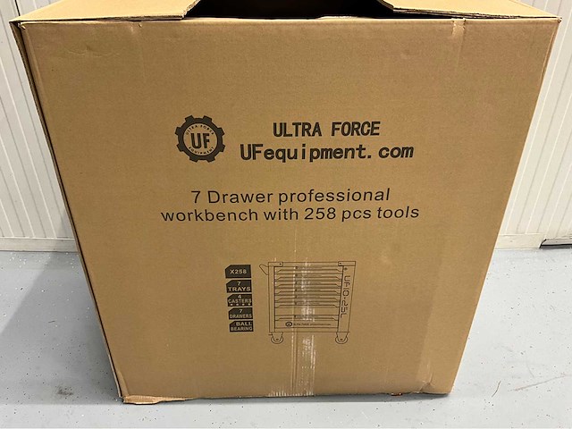 Ultra force equipment - gereedschapswagen 7 laden 258 pcs gereedschap - afbeelding 10 van  19