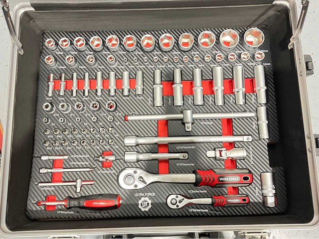 Ultra force equipment - gereedschapswagen 7 laden 260 pcs en trolley 238 pcs - afbeelding 5 van  6