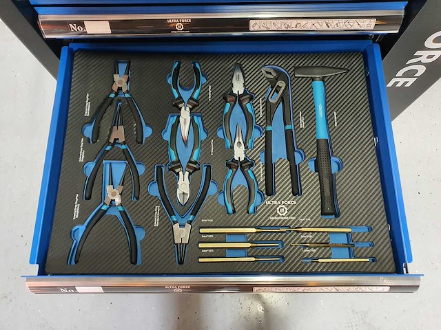 Ultra force equipment - gereedschapswagen 7 laden, 260 pcs gereedschap - afbeelding 12 van  17