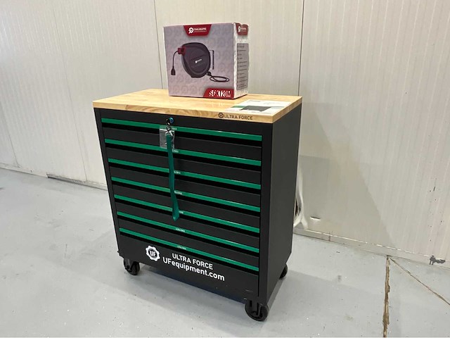 Ultra force equipment - gereedschapswagen 7 laden 269 pcs en snoerhaspel 20m - afbeelding 22 van  32