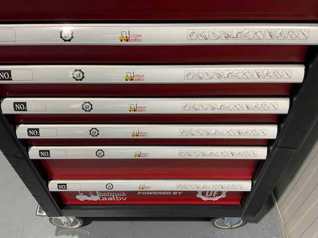 Ultra force equipment - gereedschapswagen 7 laden gevuld en hogedrukcompressor 40 liter - afbeelding 17 van  40