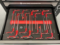Ultra force equipment - gereedschapswagen 7 laden gevuld met 258 pcs gereedschap - afbeelding 1 van  20