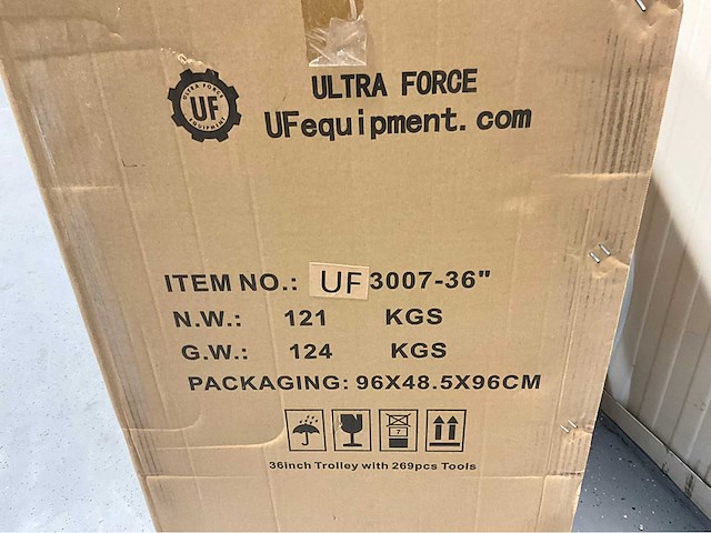 Ultra force equipment - gereedschapswagen 7 laden gevuld met 269 pcs gereedschap - softclose - afbeelding 9 van  17
