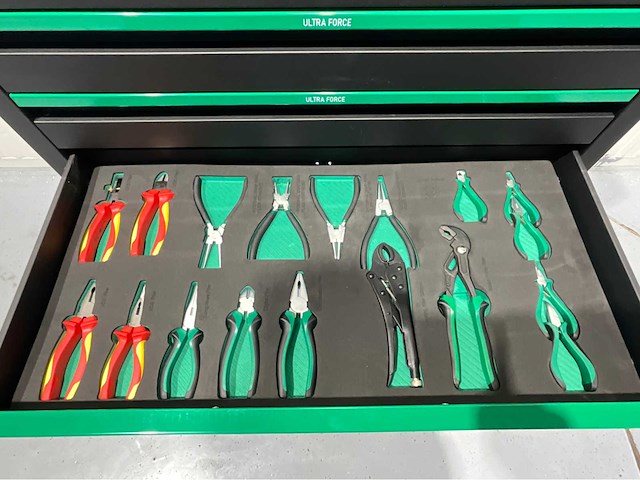 Ultra force equipment - gereedschapswagen 7 laden gevuld met 269 pcs gereedschap - softclose - afbeelding 12 van  14