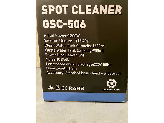 Ultra force equipment - gsc-506 - bekledingreiniger - 2026 - afbeelding 2 van  11