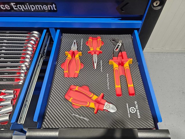 Ultra force equipment - jumbo heavy duty- gereedschapswagen, 12 laden incl 293 pcs gereedschap - afbeelding 8 van  32