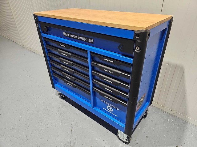 Ultra force equipment - jumbo heavy duty- gereedschapswagen, 12 laden incl 293 pcs gereedschap - afbeelding 27 van  32