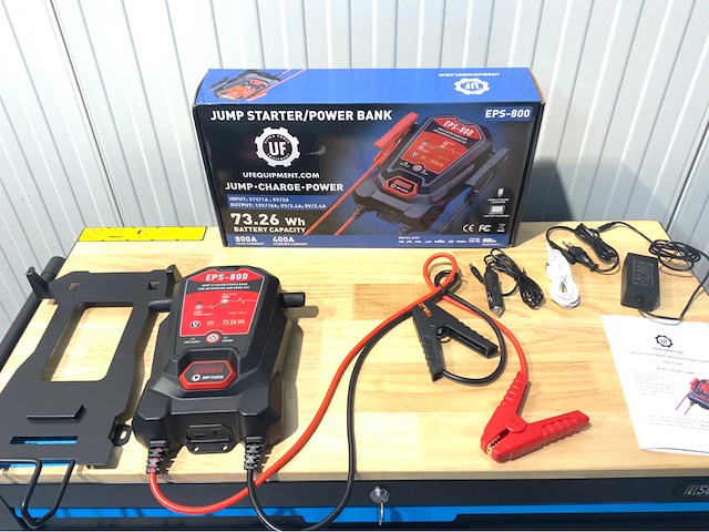Ultra force equipment - startbooster - power bank - eps800 incl bevestiging muur - afbeelding 5 van  15